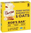 Bobs Red Mill Peanut Butter Banana and Oats Bobs Bar, 1.48 Ounce - 5 count per pack -- 6 packs per case