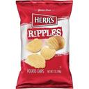 Herrs Ripples Potato Chips, 7 Ounce -- 9 per case