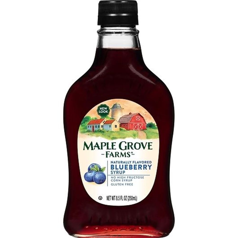 Maple Grove Blueberry Syrup, 8.5 Fluid Ounce Bottle -- 12 per case