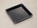 Party Tray Black Square Tray, 11x11 inch -- 25 per case.