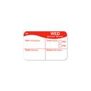 Daymark Cross Hair Rectangle Wednesday Day Of The Week Label -- 30000 per case