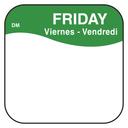 Daymark DissolveMark Day of the Week Label - Friday, 0.75 x 0.75 inch -- 12 rolls per case.