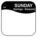 Daymark DissolveMark Day of the Week Label - Sunday, 0.75 x 0.75 inch -- 12 rolls per case.