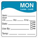 Daymark Square Monday Day Of The Week Label, 2.5 x 2.5 inch -- 1500 per case