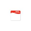 Daymark Square Wednesday Day Of The Week Label, 1 x 1 inch -- 6000 per case