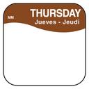 Movemark Thursday Movemark Day of the Week Labels, 2000 count per roll -- 12 rolls per case.