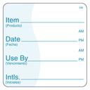 Daymark Dissolve Away Plain Label, 2 x 2 inch -- 12 per case.