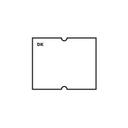 Daymark DuraMark DM4 2 Line White Date Coder Label - Wednesday -- 8 rolls per case.