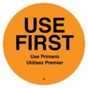 Daymark MoveMark Orange Use First Food Label, 3 inch -- 12 rolls per case.
