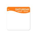 ACR by Daymark DissolveMark Day of Week Blank Label - Saturday, 2 x 2 inch, 250 labels per pack -- 12 packs per case.