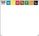 ToughMark 2.1875 x 2 Inch Direct Thermal Day Of Week Labels -- 12 rolls per case.