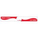 Daymark TamperSeal 1 inch by 8 inch Rectangle Super Permanent Adhesive Label with Tamper Slits, 250 count - 24 per case