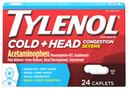 Tylenol ColdplusHead Congestion Severe Caplets, 24 per unit -- 48 per case