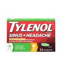 Tylenol Sinus plus Headache Congestion and Pain Relief Caplets - 24 count per pack -- 48 packs per case