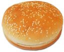 Alpha Baking 4 inch Sesame Hamburger Bun, 1.9 Ounce -- 10 per case