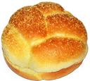 Alpha Baking 45 inch Yellow Corn Dusted Bun, 12 count per pack -- 4 per case