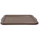 Tablecraft High Density Polypropylene Brown Cover Only -- 12 per case.