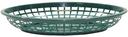 Tablecraft Plastic Forest Green Jumbo Oval Basket -- 36 per case
