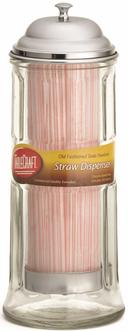 Tablecraft Chrome Plated Lid Straw Holder -- 6 per case