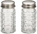 Tablecraft Stainless Steel Top Nostalgia Salt and Pepper Shaker, 1.5 Ounce - 12 count per pack -- 4 packs per case