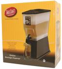 Tablecraft Black Plastic Slimline Beverage Dispenser, 3 Gallon -- 2 per case
