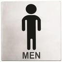 Tablecraft Stainless Steel Sign Men Symbol Only, 5 x 5 inch -- 100 per case
