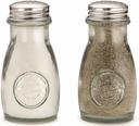 Tablecraft Recycled Glass Salt and Pepper Shaker with Stainless Steel Top, 4 Ounce -- 24 per case