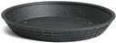 Tablecraft Polypropylene Black Round Diner Platter, 9 inch -- 12 per case
