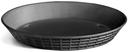 Tablecraft Polypropylene Black Round Diner Platter, 12 inch -- 12 per case