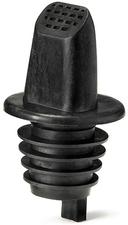 Tablecraft Plastic Black Liquor Pourer with Screen - 12 count per pack -- 36 packs per case