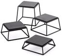 Tablecraft 4 Piece Square Riser Set with Rubber Top -- 6 per case