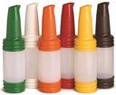 Tablecraft Safer Food Solutions Assorted Long Neck Open Spout Pourmaster Dispenser -- 12 per case