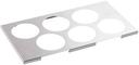 Tablecraft Stainless Steel Six Hole Bottle Holder, 12.75 x 7inch -- 12 per case