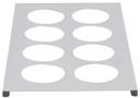 Tablecraft Stainless Steel Eight Hole Bottle Holder, 12.75 x 7 inch -- 12 per case