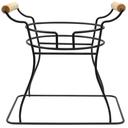 Tablecraft Black Powder Coated Metal Beverage Dispenser Wire Rack, 13 x 13.375 x 10 inch -- 6 per case