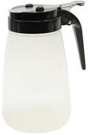 Tablecraft Polypropylene Modern Syrup Dispenser with Black Abs Top, 10 Ounce -- 12 per case