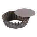 Gobel Non Stick Round Fluted Cake Mold with Removable Bottom, 3.1 inch Dia x 1.2 inch Height Cavity