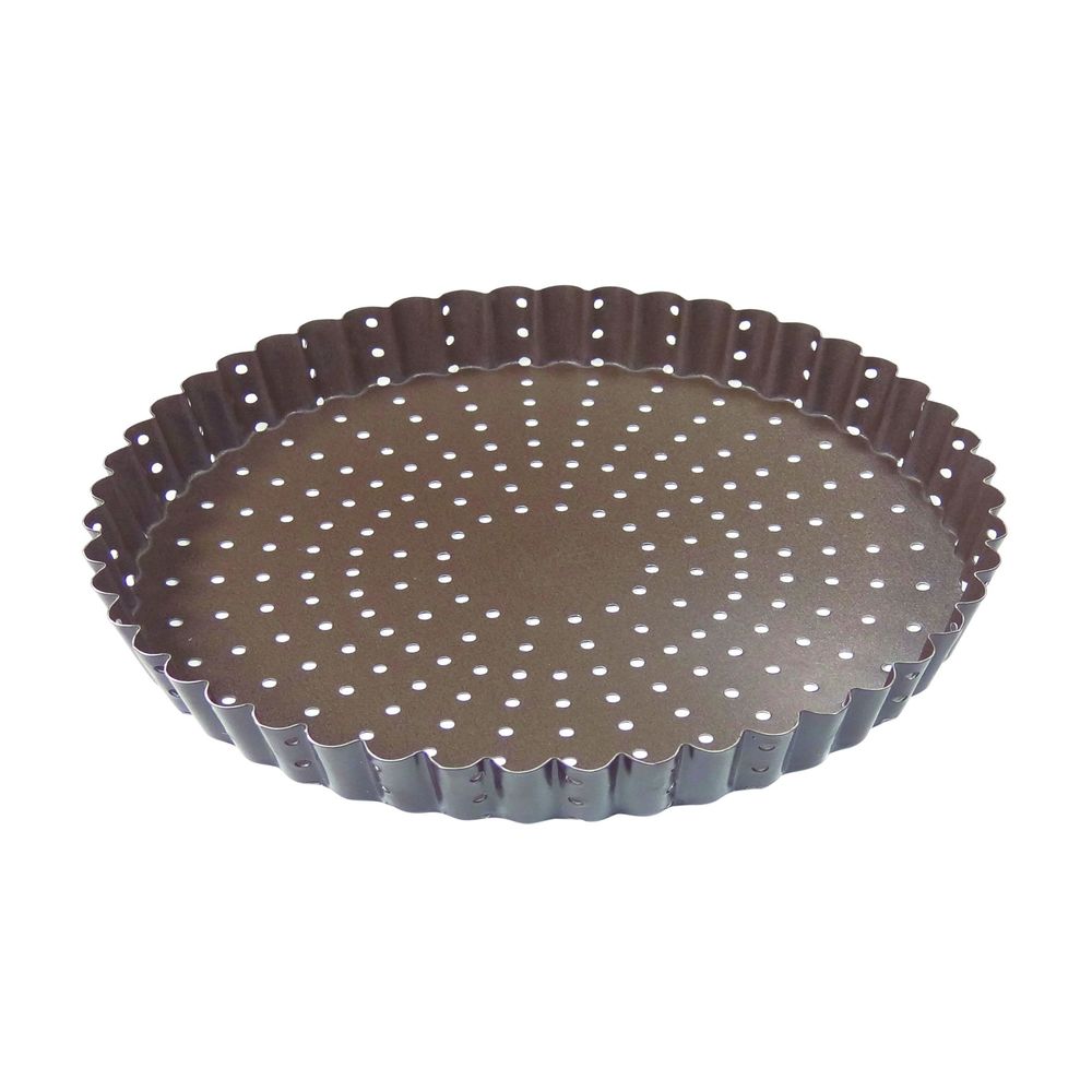 Gobel Non Stick Perforated Fluted Tart Mold, 280 Millimeter Dia x 25 Millimeter