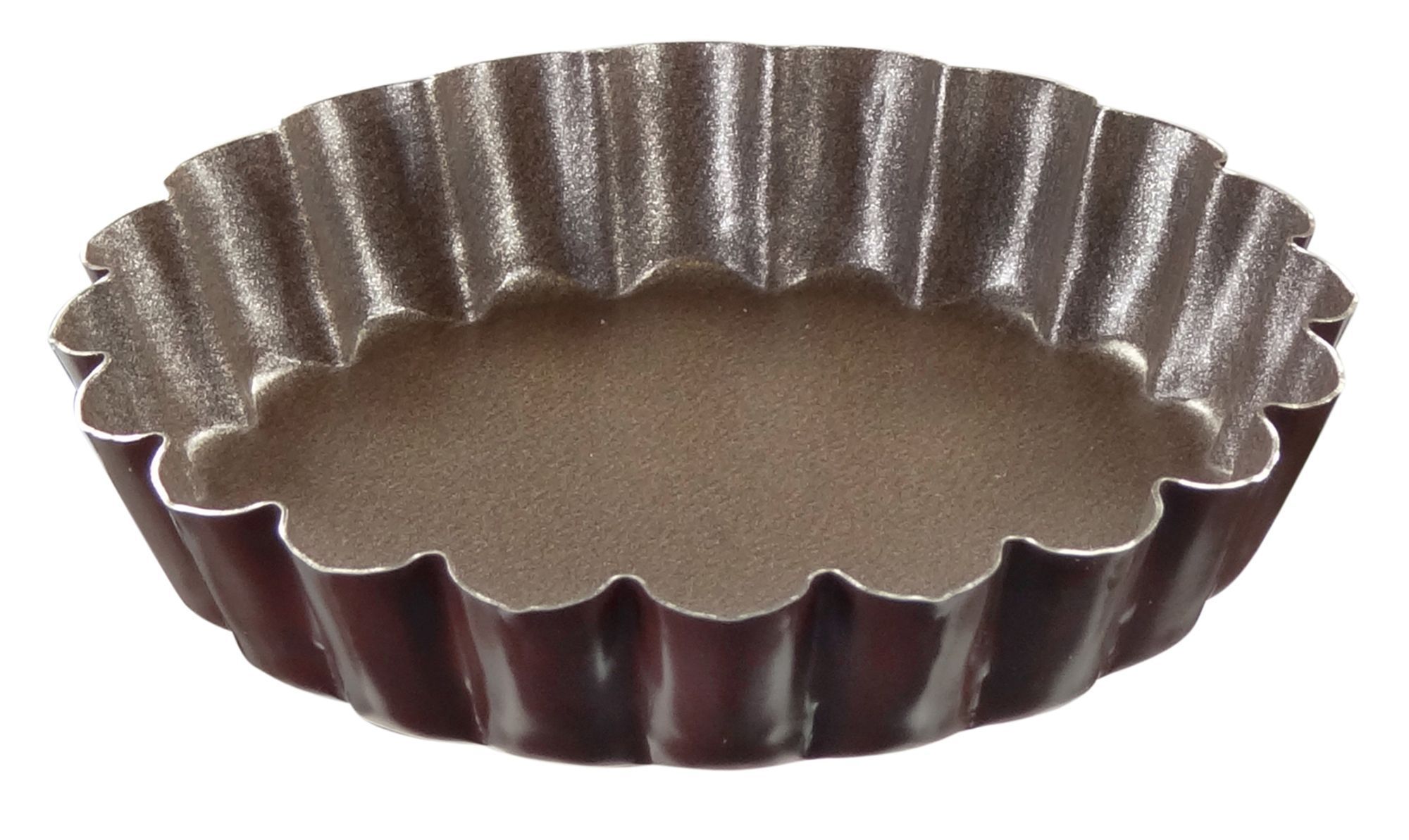 Gobel Round Fluted Tartlet Mold with Fixed Bottom, 3.1 inch Diameter