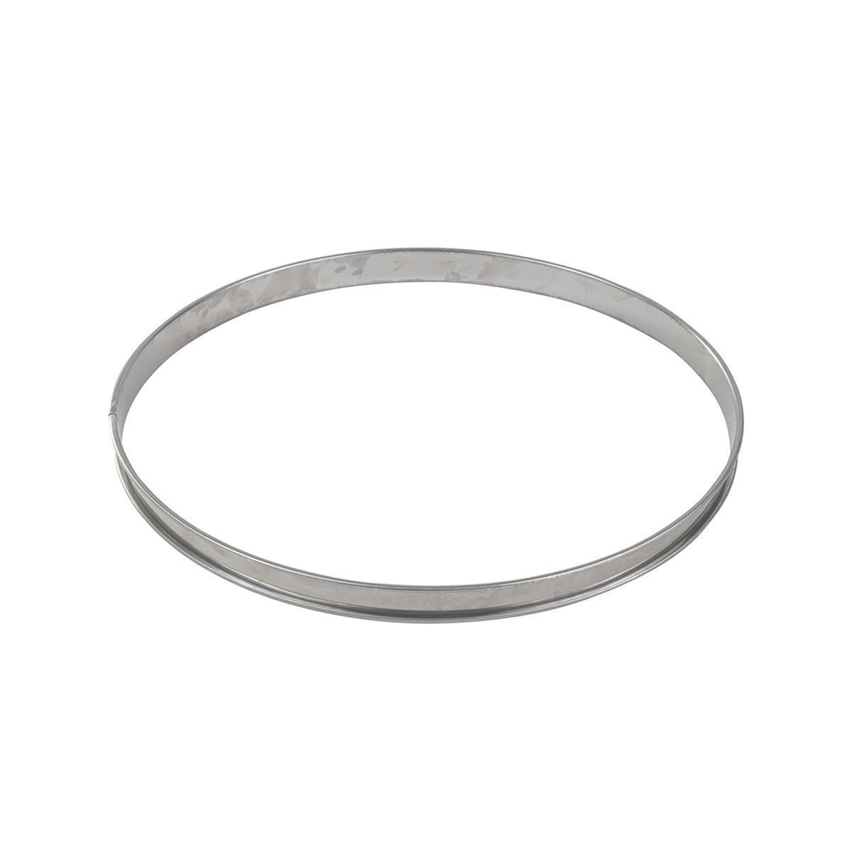 Gobel Stainless Steel Deep Tart Ring with Rolled Edges, 11.4 inch Diameter