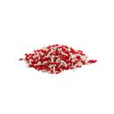 Sprinkle King Non Partially Hydrogenated Red and White Valentine Blend Decorettes, 6 Pound -- 4 per case.