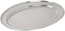 Winco Heavy Stainless Steel Oval Platter, 12 x 8 5/8 inch -- 10 per case