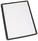 Winco Black Single Pocket Menu Cover -- 25 per case