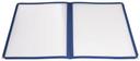 Winco Blue Double Fold Panel Menu Cover -- 25 per case