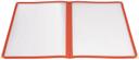 Winco Red Double Fold Panel Menu Cover -- 25 per case