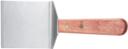 Winco Steak/Burger Offset Turner with Wooden Handle, 4 1/8 x 3 3/4 inch Blade -- 12 per case