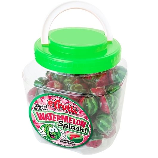 Efrutti Watermelon Splash Sweet and Sour Gummi Candy, 85 count -- 6 per case