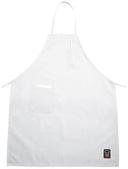 Winco White Full Length Bib Apron with Pockets, 33 x 26 inch -- 12 per case