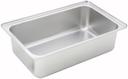 Winco Stainless Steel Upright Standing Edge Full Size Spillage Pan, 6 inch Deep -- 5 per case