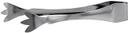 Winco Satin Finish Stainless Steel 3 Prongs Ice Tong, 7 inch -- 12 per case